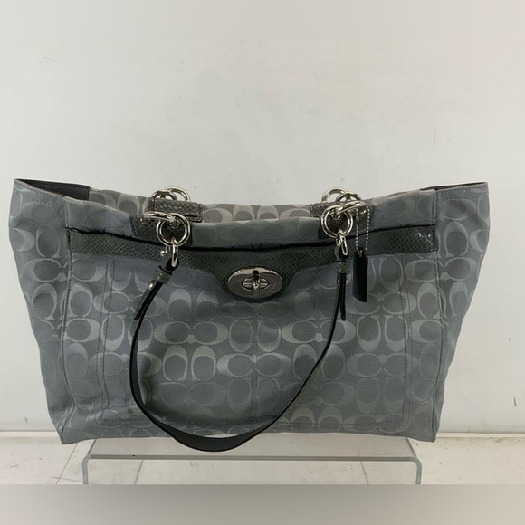 Coach Gray Signature Tote Bag - Picture 1 of 7